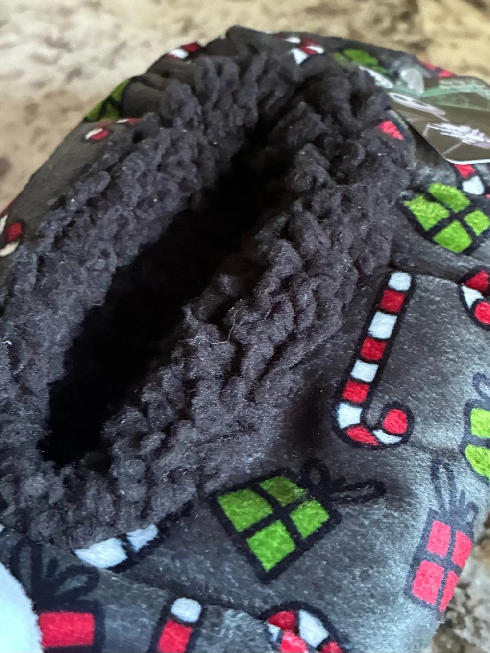 Disney The Nightmare Before Christmas Jack Skellington Fuzzy Babba Slipper Socks